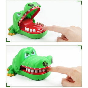 Jogo de Dentista Crocodilo - Brinquedo de Engolir Dedos - Diversão para Crianças e Família