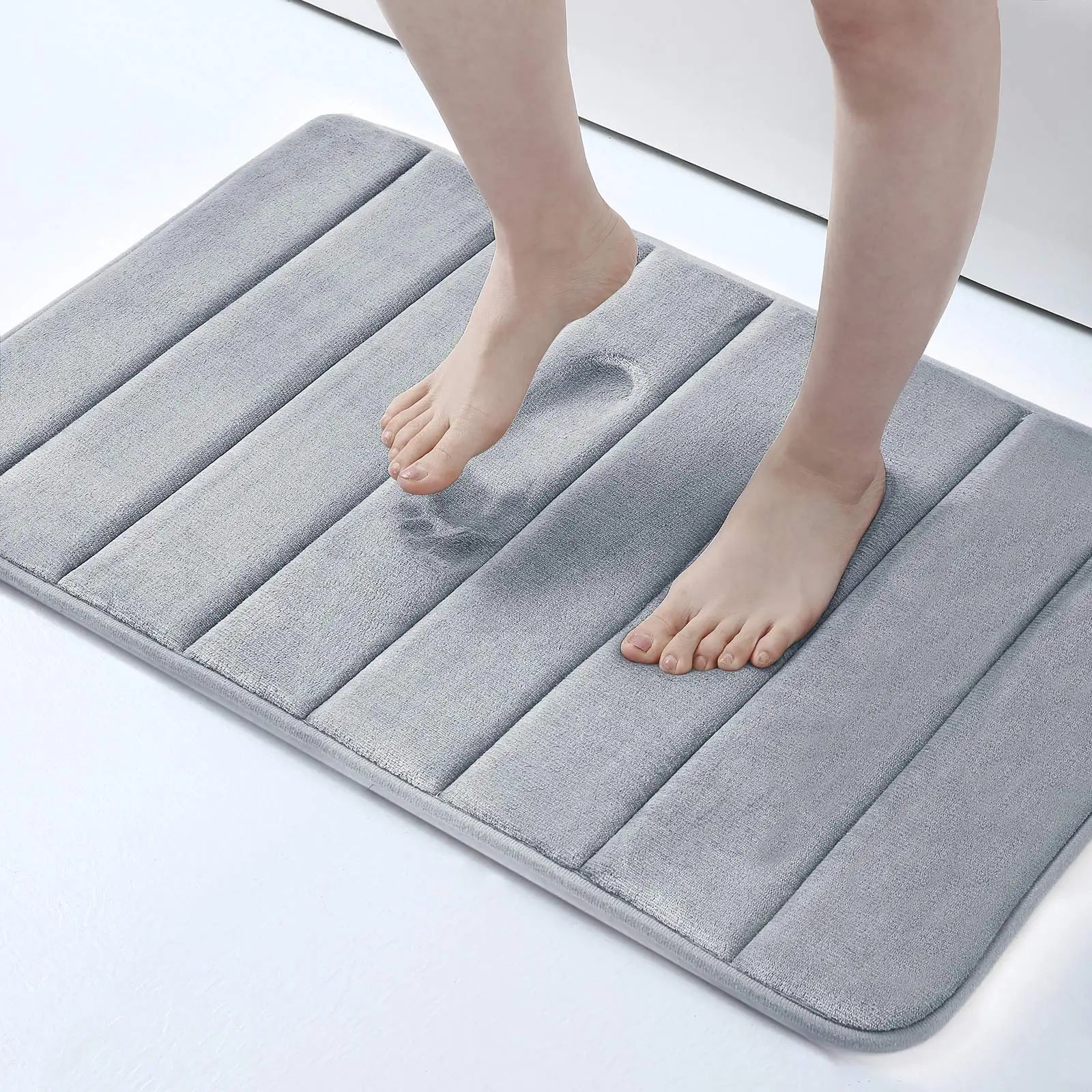 Tapete de Banho Olanly Memory Foam - Super Absorvente e Antiderrapante para Banheiro